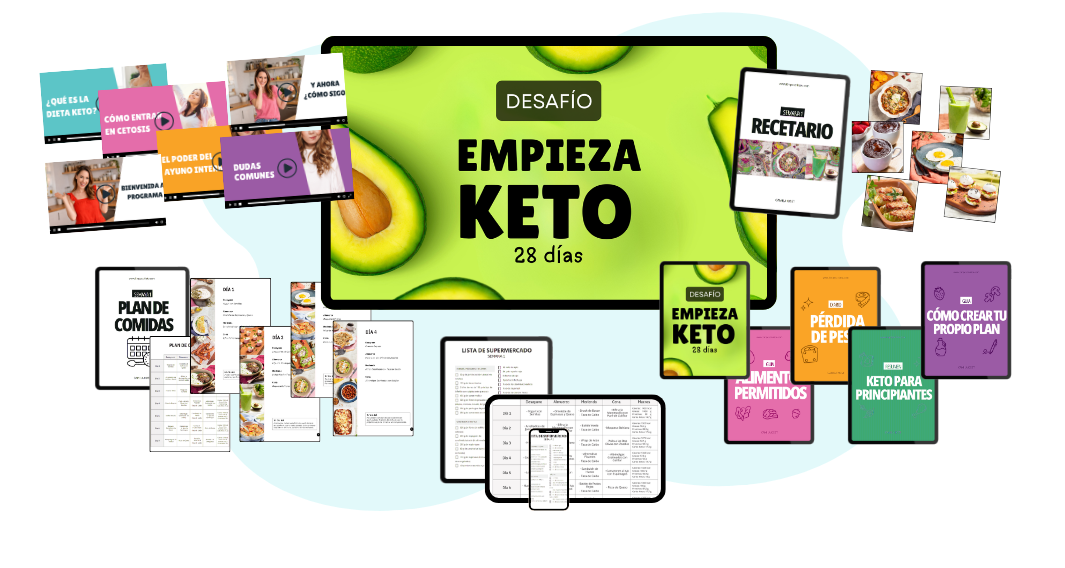 Programa Empieza Keto en 28 días con recetas fáciles y plan completo para bajar de peso